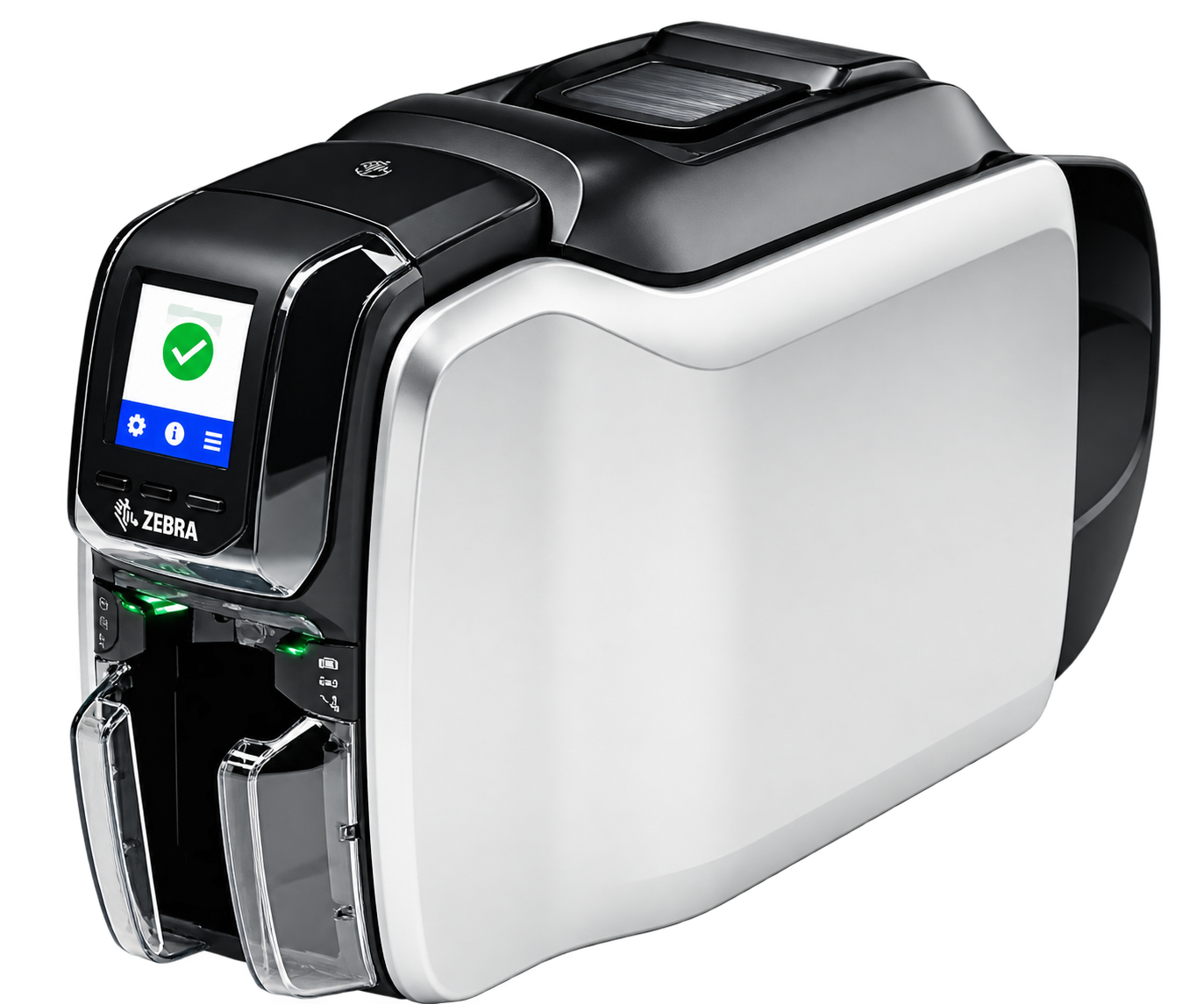 Zebra ZC300 dual sided card printer 300 dpi for employee badges ID cards and membership cards