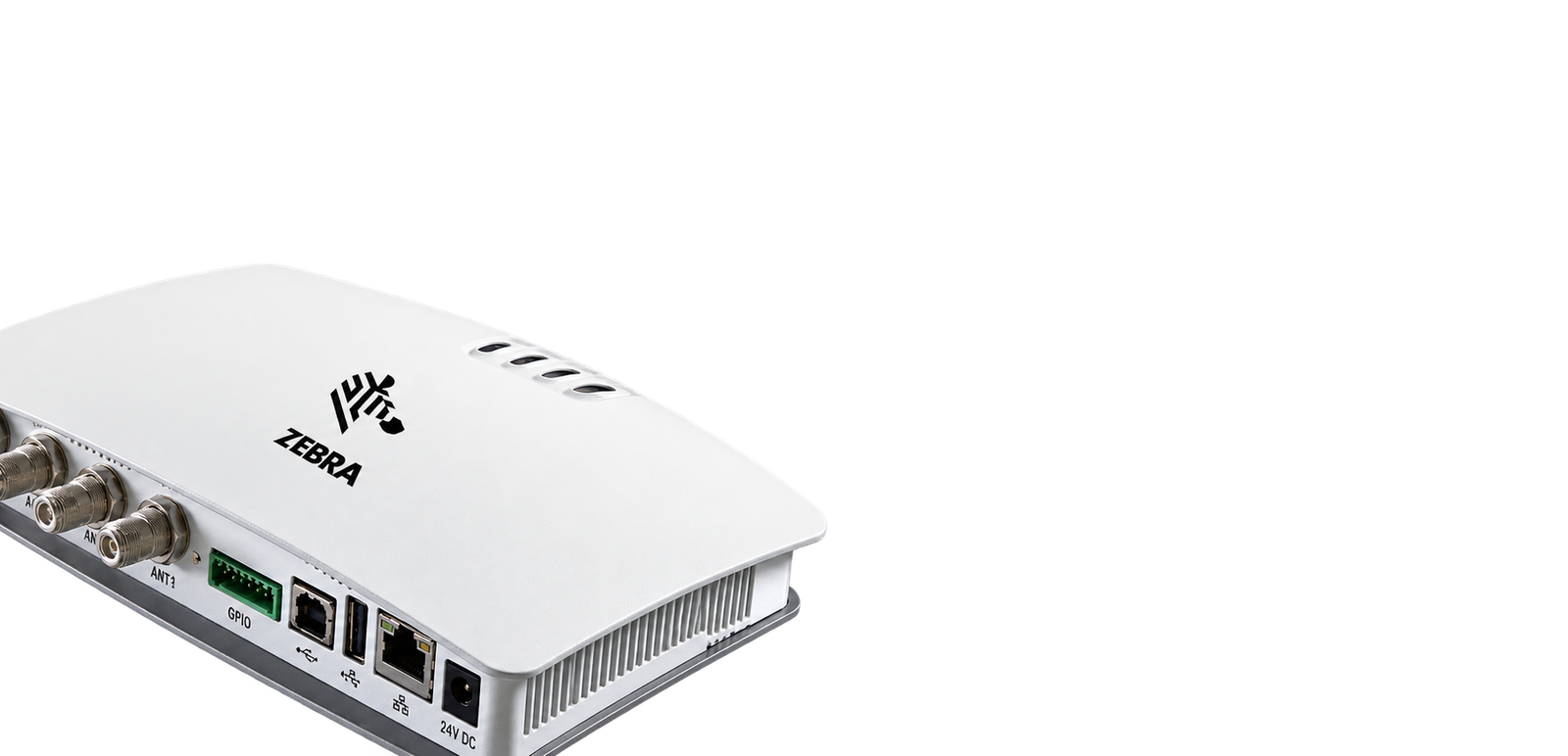 Zebra FX7500 RFID fixed reader deployed in warehouse for asset tracking and inventory management